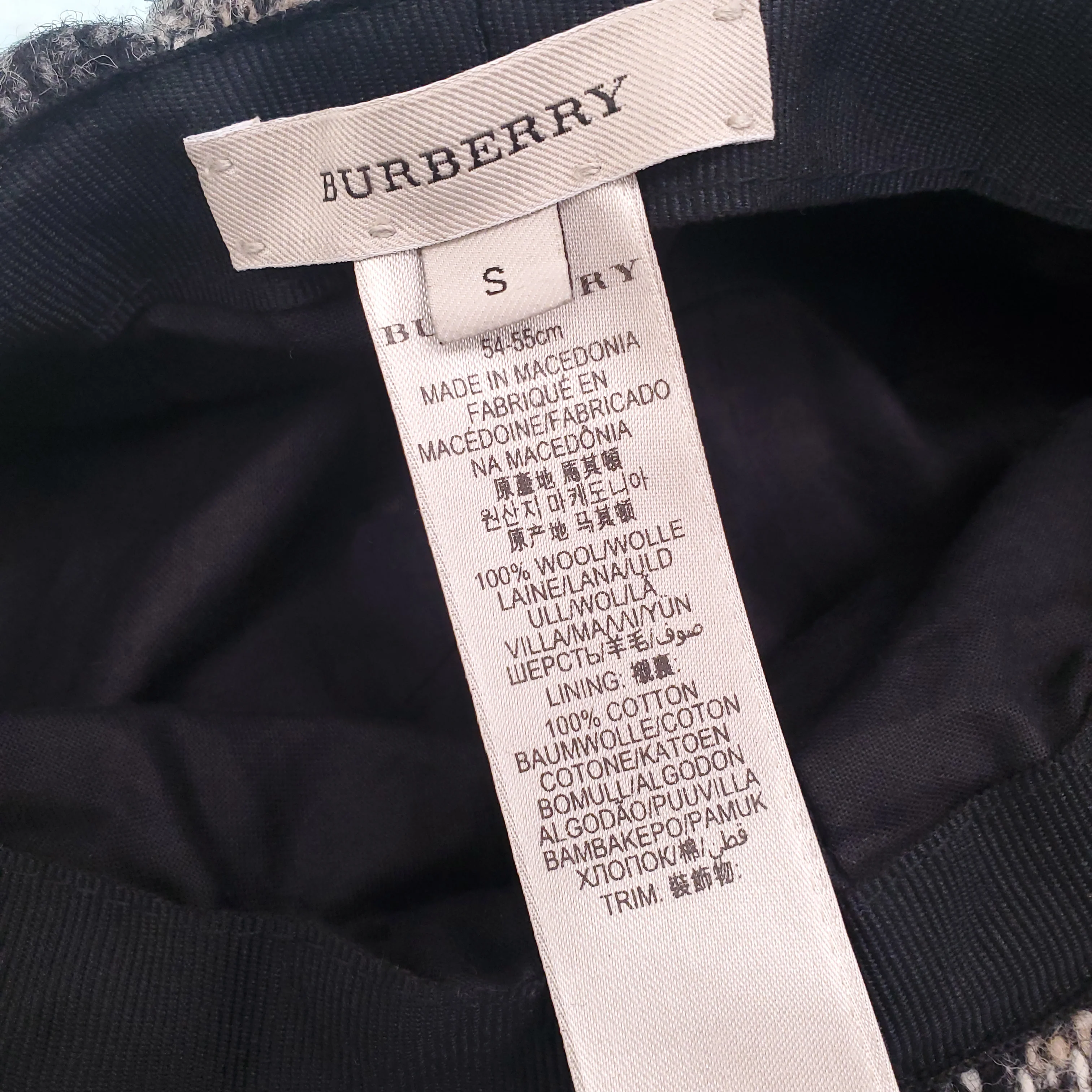 BURBERRY WOOL CAP - SIZE S - Image 4